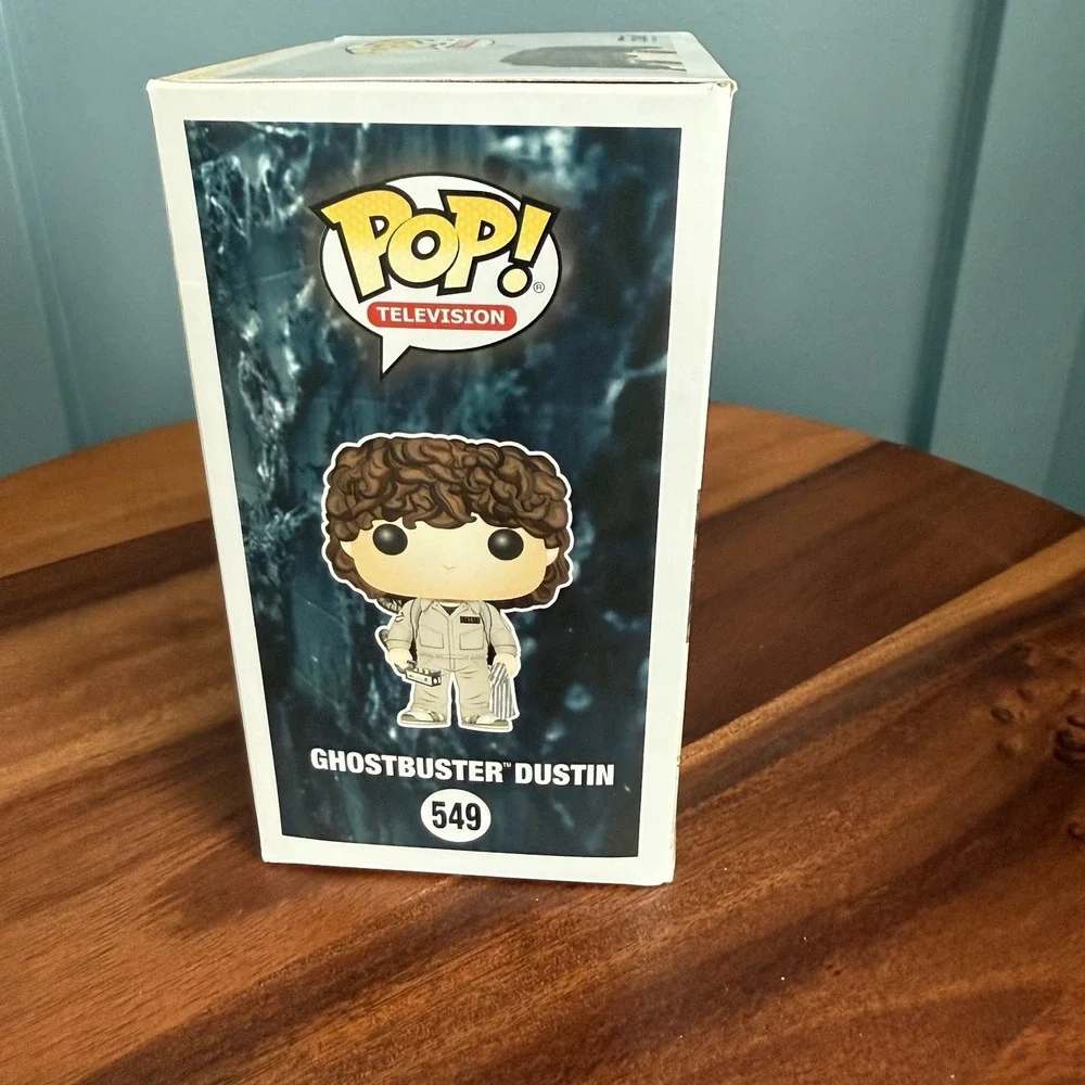 Funko Pop Ghostbuster Dustin #549 Stranger Things Vinyl Figure NIB